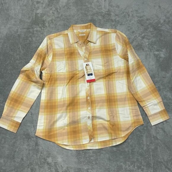 Weatherproof Vintage Womens Comfort Stretch Plaid Button Shirt M d0499 - Picture 1 of 9